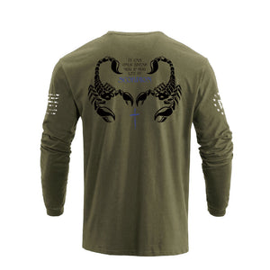 SCORPION CROSS GRAPHIC LONG SLEEVE T-SHIRT