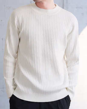 PIT-RIBBED SWEATER