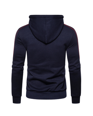 THICKEN MULTI-POCKETS ZIPPER HOODED JACKET