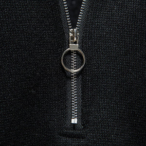 USA FLAG ZIPPER TURTLE NECK SWEATSHIRT