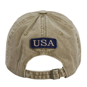 PATRIOTIC CAP EMBROIDERED USA CAP