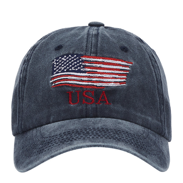 PATRIOTIC CAP EMBROIDERED USA CAP