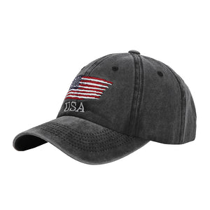 PATRIOTIC CAP EMBROIDERED USA CAP