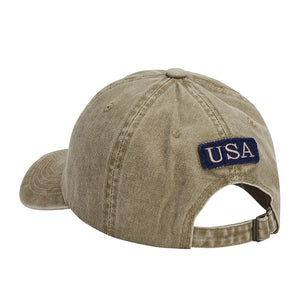 PATRIOTIC CAP EMBROIDERED USA CAP