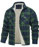 THICK PLAID LOOSE FLEECE JACKET