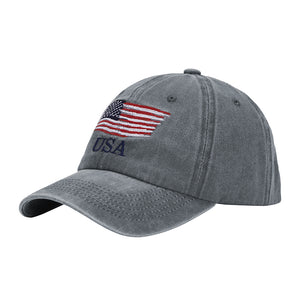 PATRIOTIC CAP EMBROIDERED USA CAP
