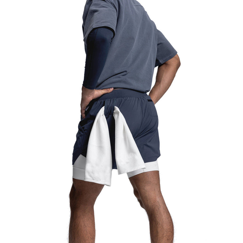 ESSENTIAL QUICK DRY POCKET 2 IN 1 7'' INSEAM ACTIVE SHORTS