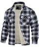 THICK PLAID LOOSE FLEECE JACKET