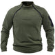 OUTDOOR FLEECE ZIPPER POCKET STAND COLLAR SWEATSHIRT