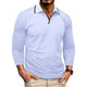 V-NECK LONG SLEEVE POLO SHIRT