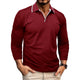 V-NECK LONG SLEEVE POLO SHIRT