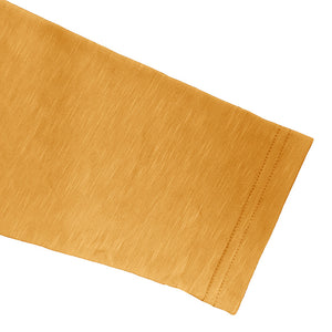 SLUB COTTON LONG SLEEVE CONTRAST BUTTON HENLEY SHIRT