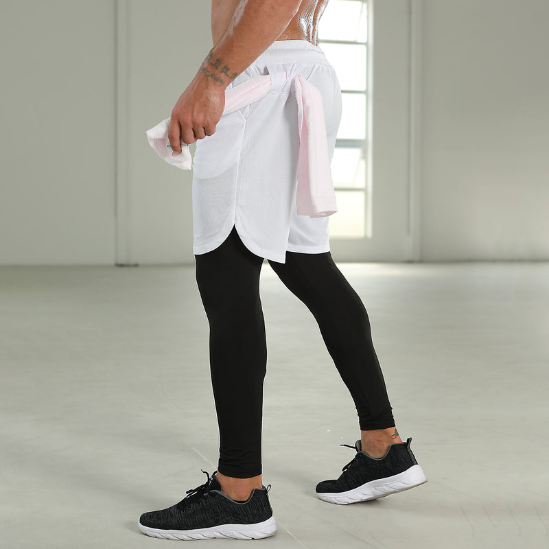 ATHLETIC QUICK DRY 2 IN 1 RUNNING PANTS