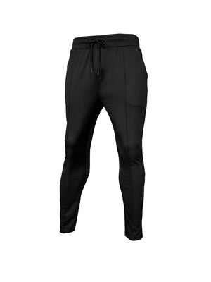 SOLID COLOR ZIPPER TURTLE NECK SWEATSHIRT SPORTY TWO-PIECE SET