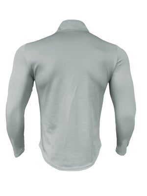 SOLID COLOR ZIPPER TURTLE NECK SWEATSHIRT SPORTY TWO-PIECE SET