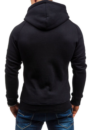 THICKEN MULTI-POCKETS PLAID ZIPPER HOODED JACKET