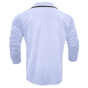 V-NECK LONG SLEEVE POLO SHIRT