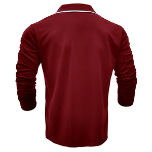 V-NECK LONG SLEEVE POLO SHIRT