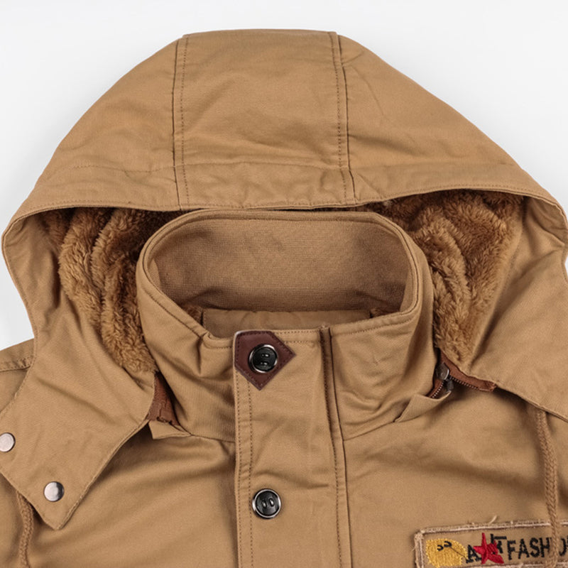 WINDPROOF INSULATED HOODED JACKET