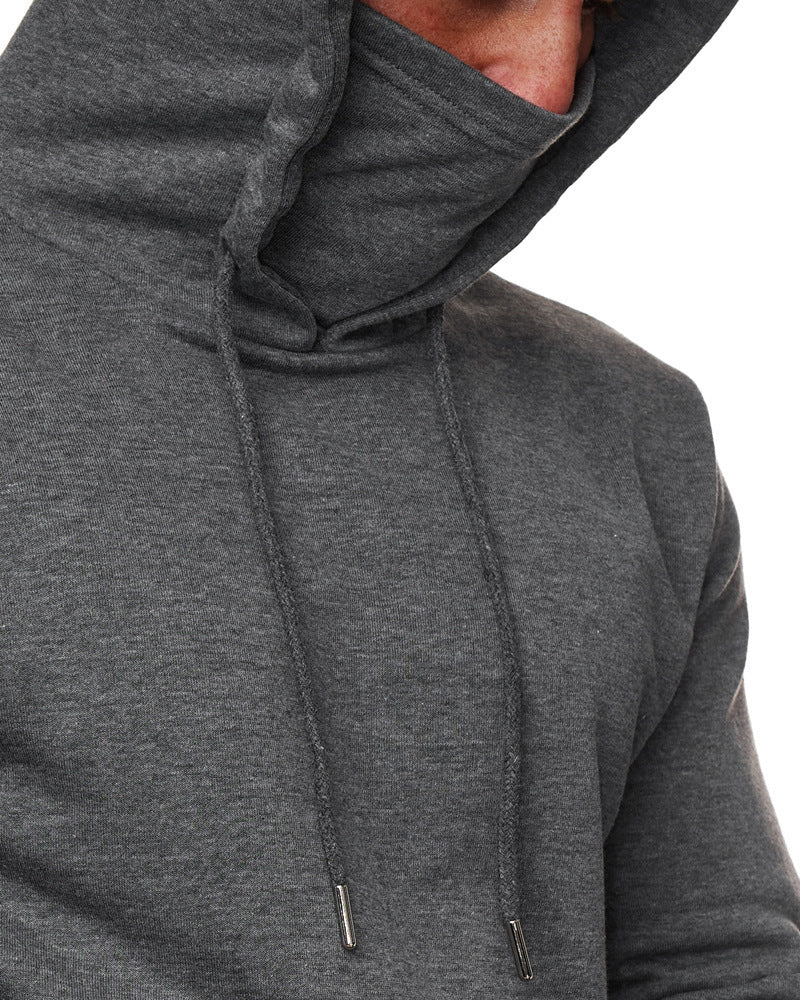 HOODED MASK ZIPPER POCKET HOODIE