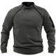 OUTDOOR FLEECE ZIPPER POCKET STAND COLLAR SWEATSHIRT