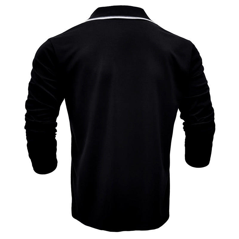 V-NECK LONG SLEEVE POLO SHIRT