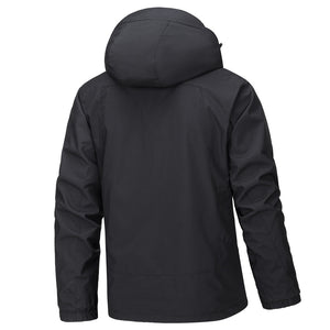 OUTDOOR DETACHABLE HOODED WATERPROOF HARDSHELL JACKET