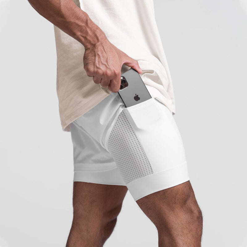 ESSENTIAL QUICK DRY POCKET 2 IN 1 7'' INSEAM ACTIVE SHORTS