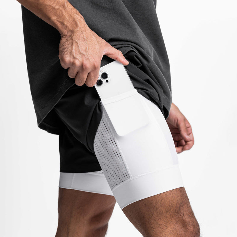 ESSENTIAL QUICK DRY POCKET 2 IN 1 7'' INSEAM ACTIVE SHORTS