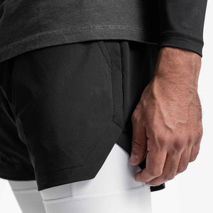 ESSENTIAL QUICK DRY POCKET 2 IN 1 7'' INSEAM ACTIVE SHORTS