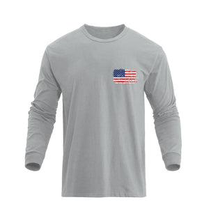 USA FLAG GRAPHIC LONG SLEEVE T-SHIRT