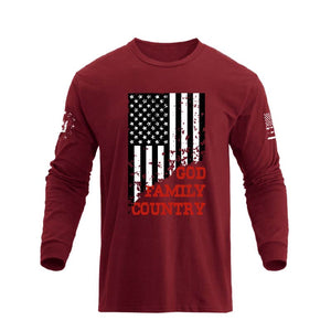 USA FLAG GFC GRAPHIC LONG SLEEVE T-SHIRT