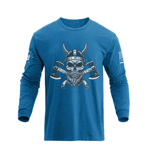 SKULL WARRIOR GRAPHIC LONG SLEEVE T-SHIRT