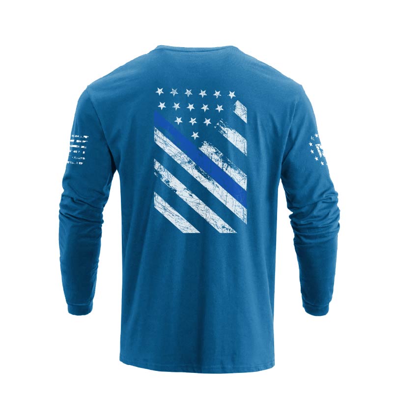 THE BLUE LINE GRAPHIC LONG SLEEVE T-SHIRT