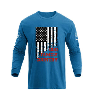 USA FLAG GFC GRAPHIC LONG SLEEVE T-SHIRT