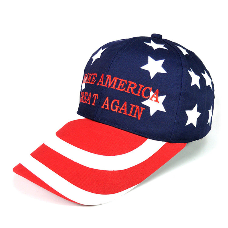 USA FLAG STAR EMBROIDERED CAP