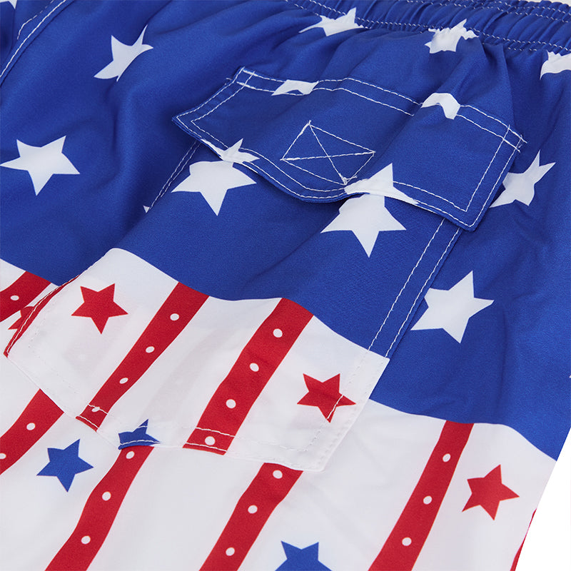 USA FLAG 11'' INSEAM SWIM TRUNKS