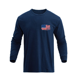 USA FLAG GRAPHIC LONG SLEEVE T-SHIRT