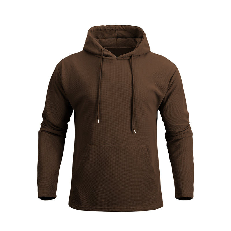 ESSENTIAL POCKET WAFFLE HOODIE