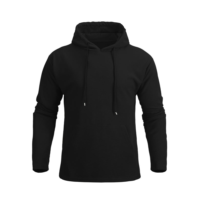 ESSENTIAL POCKET WAFFLE HOODIE