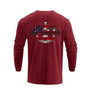 USA FLAG GRAPHIC LONG SLEEVE T-SHIRT