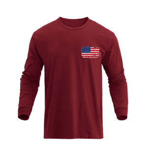 USA FLAG GRAPHIC LONG SLEEVE T-SHIRT