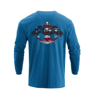 USA FLAG GRAPHIC LONG SLEEVE T-SHIRT