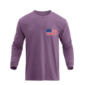 USA FLAG GRAPHIC LONG SLEEVE T-SHIRT