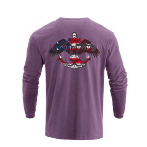 USA FLAG GRAPHIC LONG SLEEVE T-SHIRT