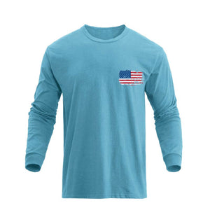 USA FLAG GRAPHIC LONG SLEEVE T-SHIRT
