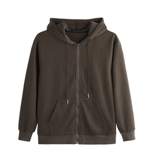 WOMEN'S ESSENTIAL FULL ZIP POCKET  HOODIES