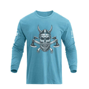SKULL WARRIOR GRAPHIC LONG SLEEVE T-SHIRT