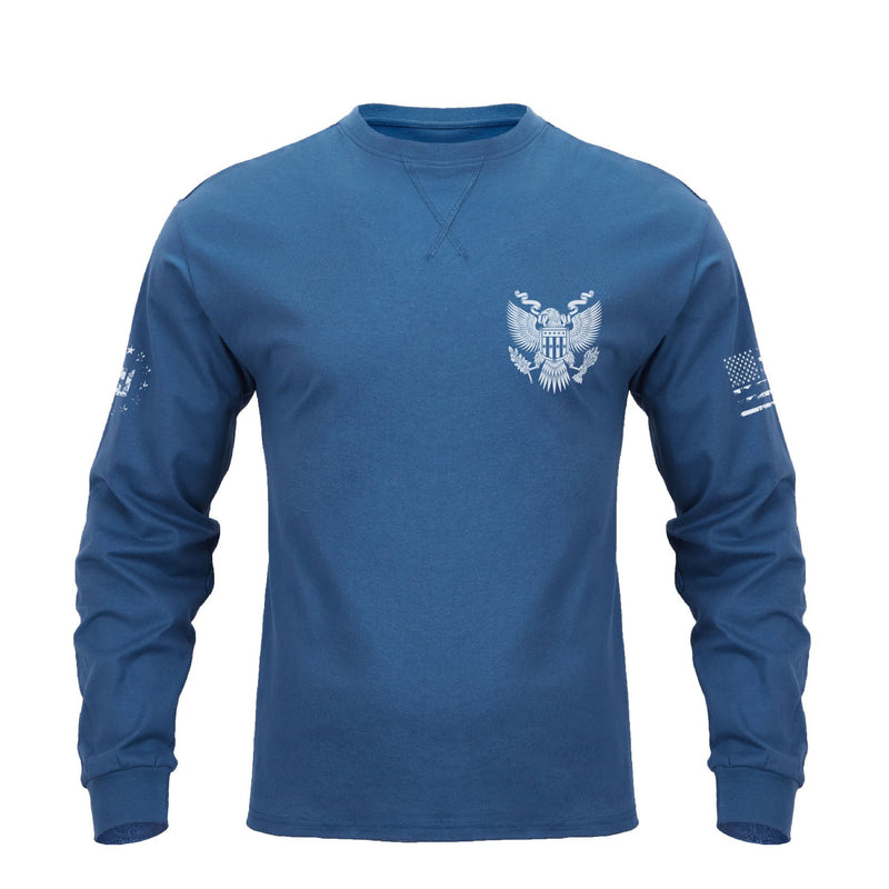 DON'T TREAD ME CREWNECK GRAPHIC LONG SLEEVE T-SHIRT