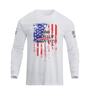 USA FLAG GRAPHIC LONG SLEEVE T-SHIRT
